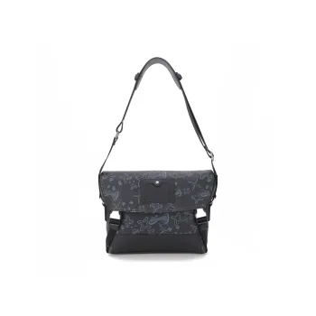 CANUDILO Synthetic Leather Shoulder Bag Men's Black