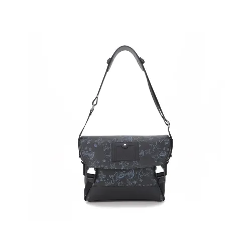 CANUDILO Synthetic Leather Shoulder Bag Men's Black