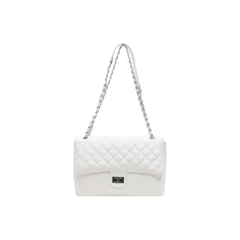 BGAY PU Shoulder Bag Women's Ecru/Black