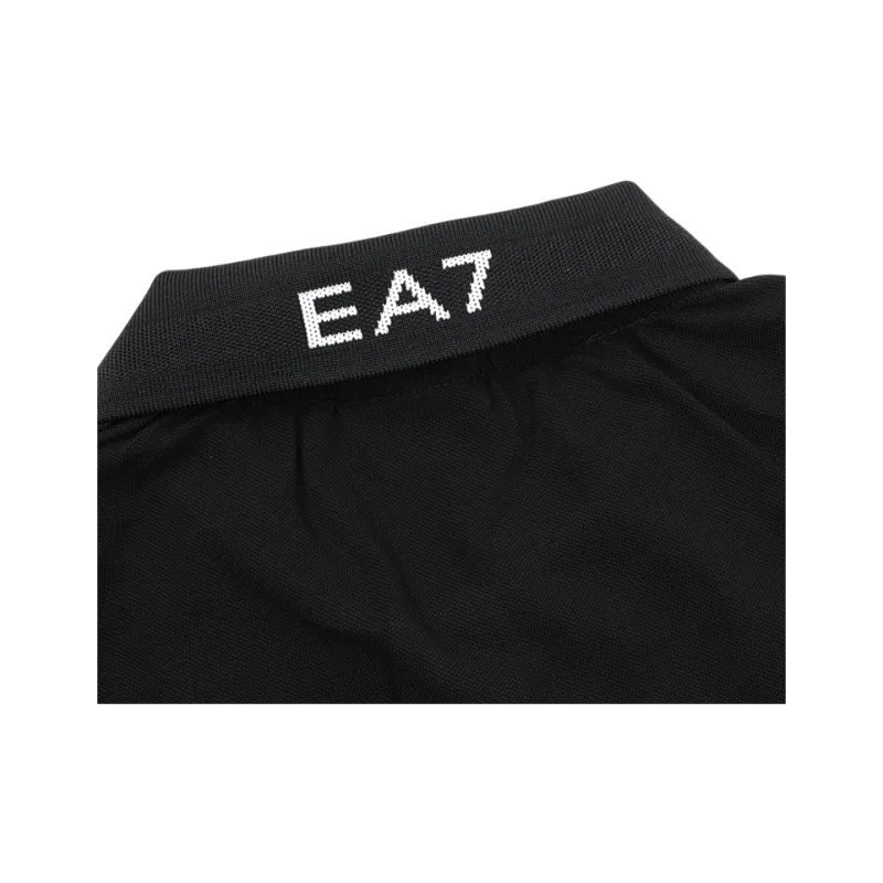 EMPORIO ARMANI EA7 SS25 Polo Shirt Men's Black-8