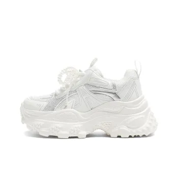 JOSINY Anti Slip Wear Resistant Low Top Chunky Sneakers Women's