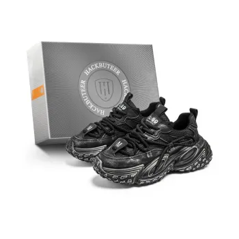 HACKBUTEER Low Top Chunky Sneakers Men's Box Included