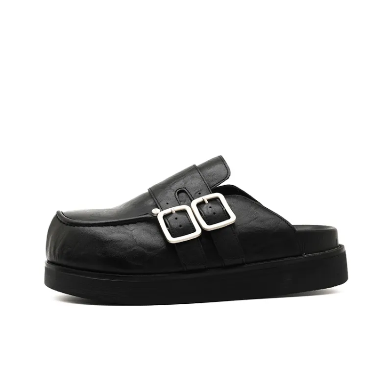 Dounkol Closed Toe Slippers Unisex Black-0