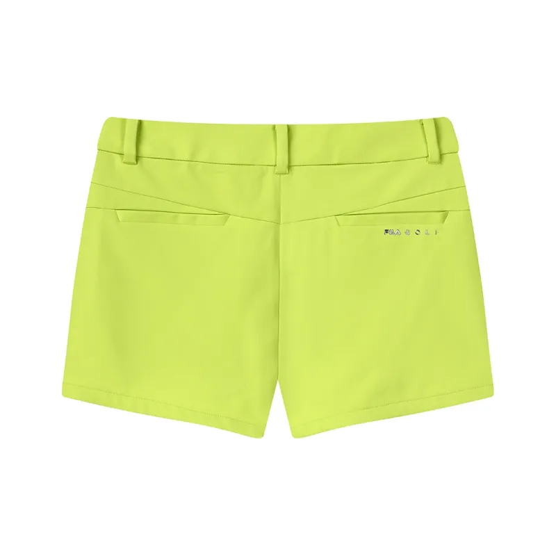 FILA Golf Collection Athletics Casual Shorts Women's Glow Yellow Green-1