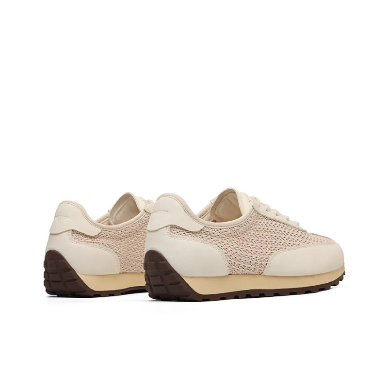 Angelmi Abrasion Resistant, Breathable, Lightweight Low Top Casual Shoes Men's Antique White-3