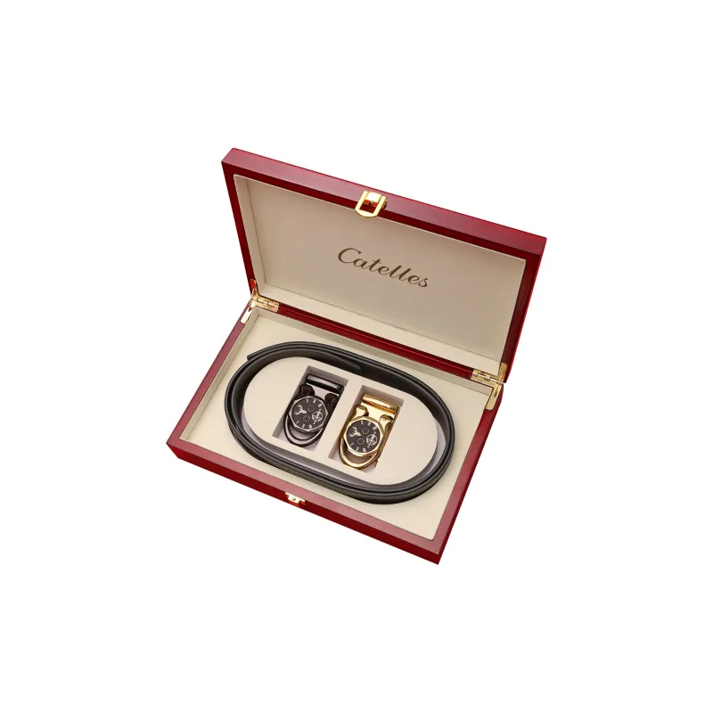 CATELLES Top Grain Cow Leather Belts Men's 3.5cm-0