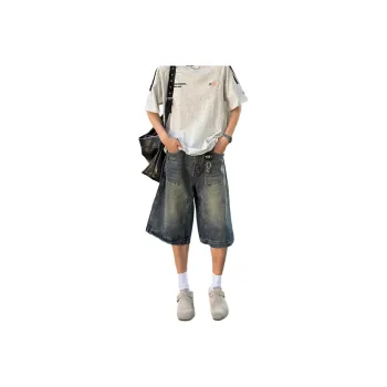 Weles Denim Shorts Unisex Vintage Blue