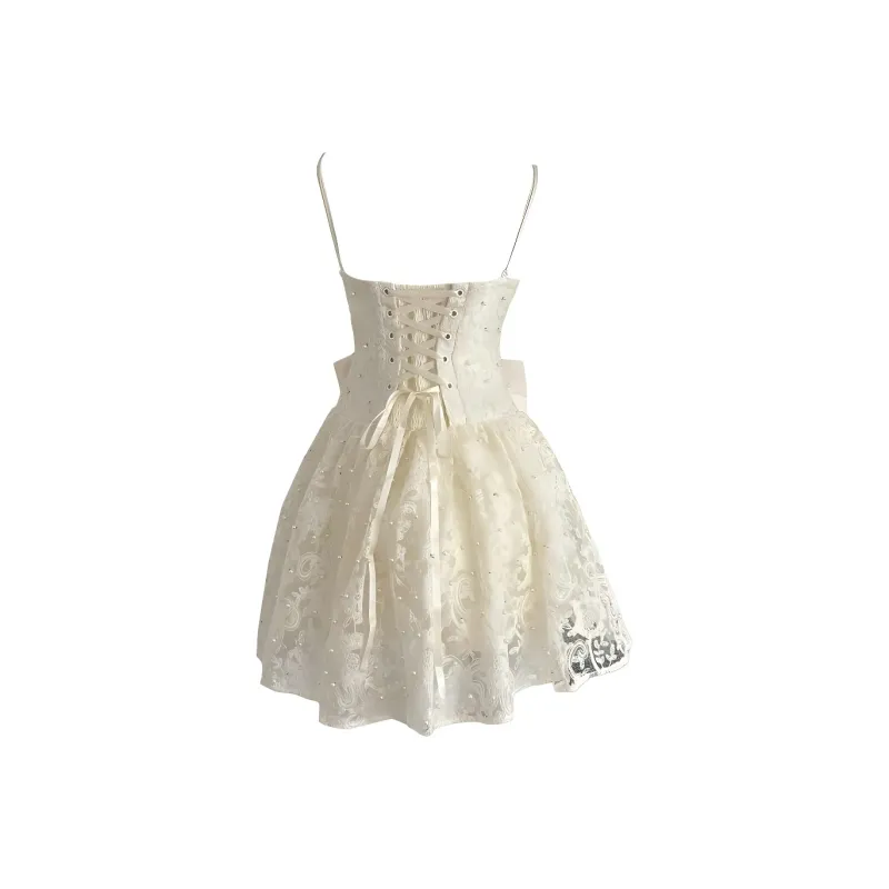TENNE GIRL Slip Dresses Women's White-1