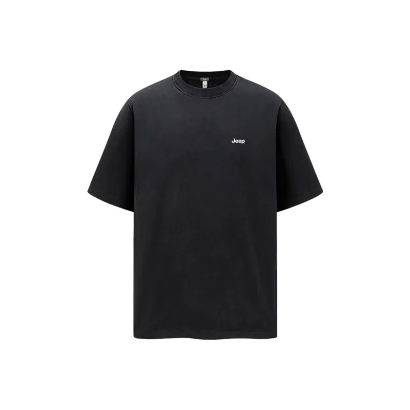 Jeep T Shirt Unisex Washed Black-0