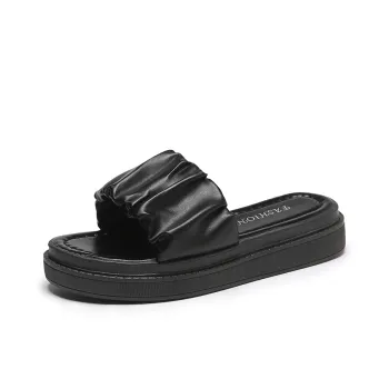 Puppytown Rubber Sole Slip Resistant Abrasion Resistant Slide Slippers Women's