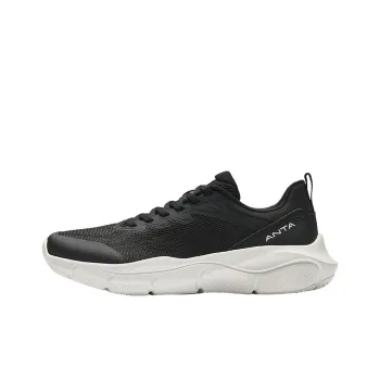 Anta Shock Absorbers With Slip Resistant Features Low Top Casual Running Shoes Women's Black