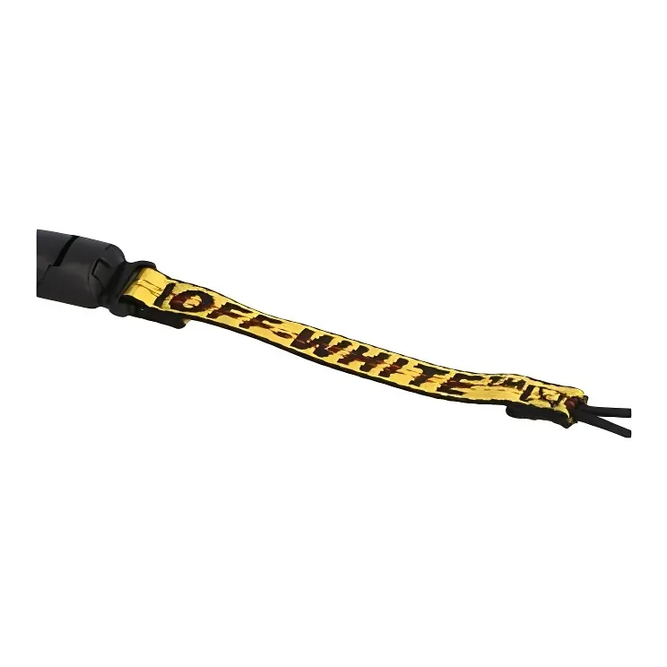 OFF-WHITE Fabric Bag Straps Kids' Black/Yellow-3