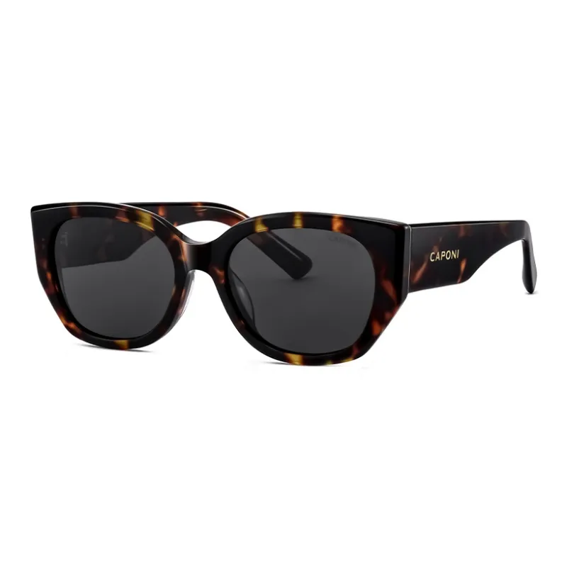 CAPONI Plate Frame Cat Eye Sunglasses Women's-0