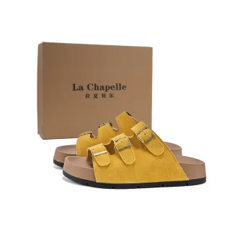 La Chapelle Quick Dry Slip Resistant Abrasion Resistant Odor Resistant Closed Toe Slippers Women's Yellow
