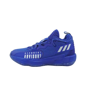 Adidas Dame 7 Anti Slip Wear Resistant Low Top Basketball Shoes Men's Blue