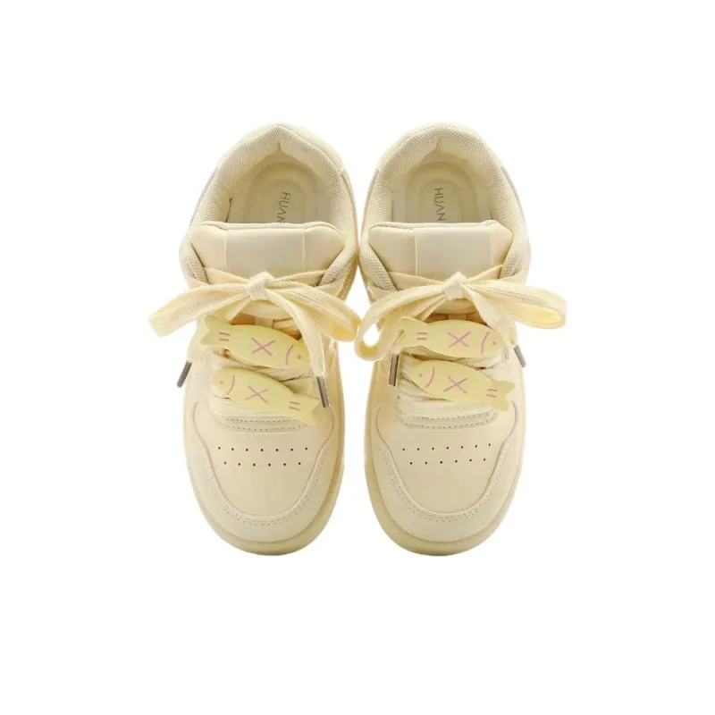 HUANAI Abrasion Resistant Slip Resistant Breathable Lightweight Low Top Skateboard Shoes Women's-18