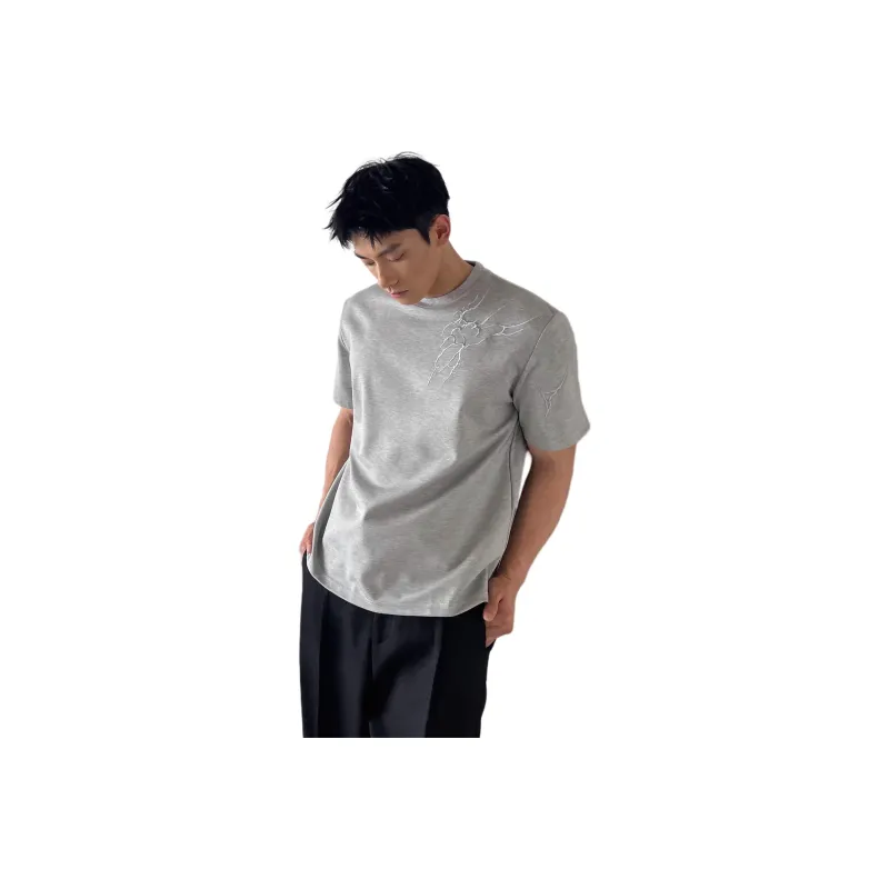 DUATOGE T Shirts Men Gray -0