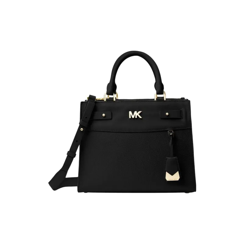 MICHAEL KORS MK Reagan Leather Handbag, Crossbody Bag Regular Women's Black-0