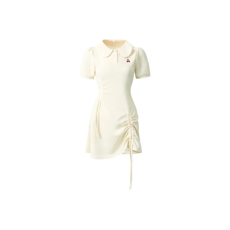 Mu Xiao Xin Short Sleeved Dress Women's-5