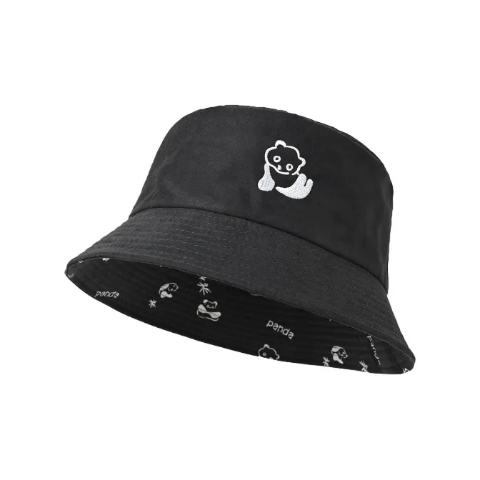 FREE RABBITⅡ Summer Travel Fashion Versatile Large Brim Sun Protection Bucket Hats Unisex-3