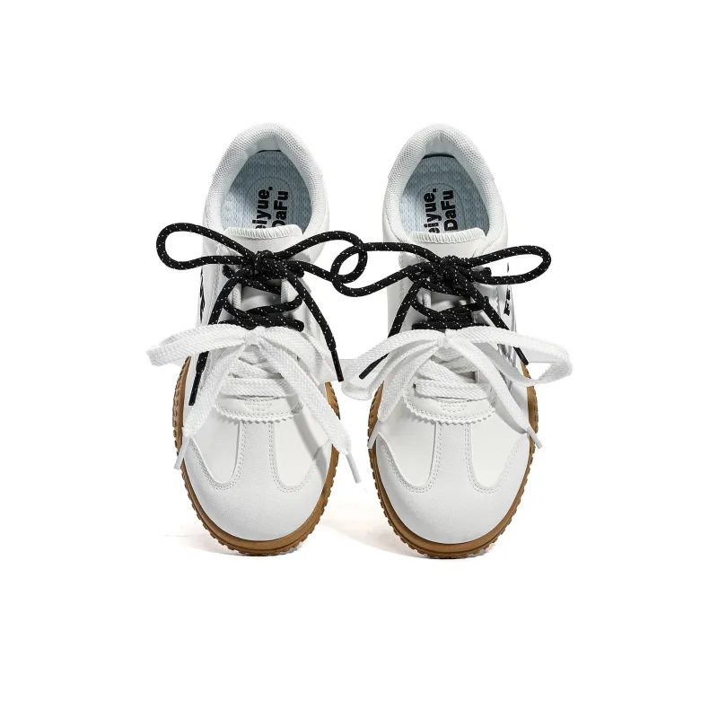 Dafu Leaps Forward Lightweight, Slip Resistant, And Abrasion Resistant Low Top Casual Shoes Women's White Black Silver-3