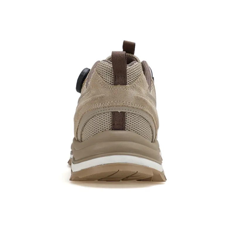 HUMTTO Abrasion Resistant Lightweight Rebound Low Top Outdoor Shoes Men's Beige Khaki-3