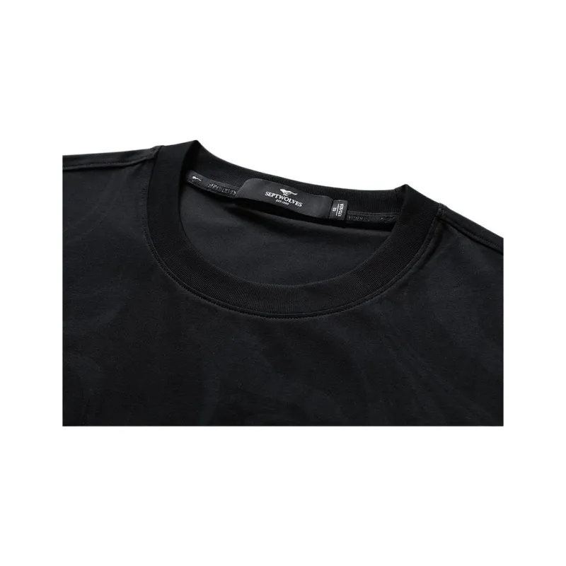 SEPTWOLVES T Shirts Unisex Black-3