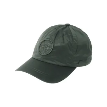 STONE ISLAND Nylon, Metal, Polyester Mesh, Polyamide, Polyester Baseball Caps Unisex Green