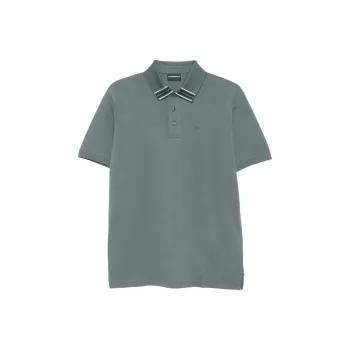 EMPORIO ARMANI Logo embroidered Polo Shirt