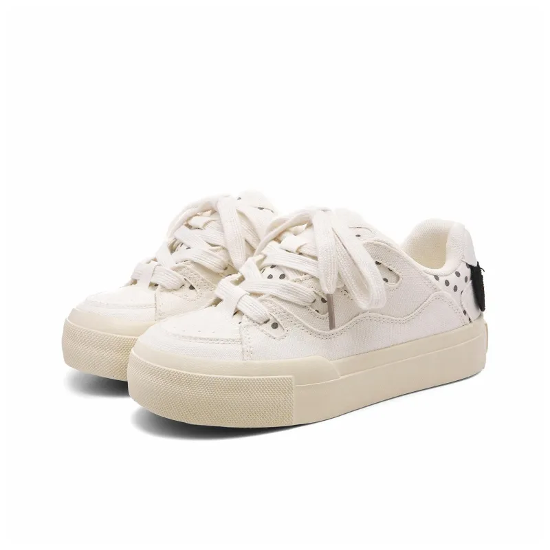 DGUMI Coverage Slip Resistant, Abrasion Resistant, Lightweight Low Top Skateboard Shoes Women's White-1