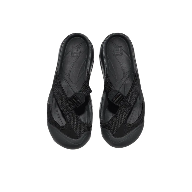 FILA Payto Abrasion Resistant Slip Resistant Closed Toe Slippers Unisex Black-3