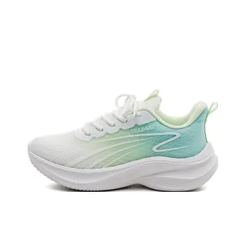 HUANQIU Slip Resistant And Breathable Coverage Low Top Casual Running Shoes Women's White Green