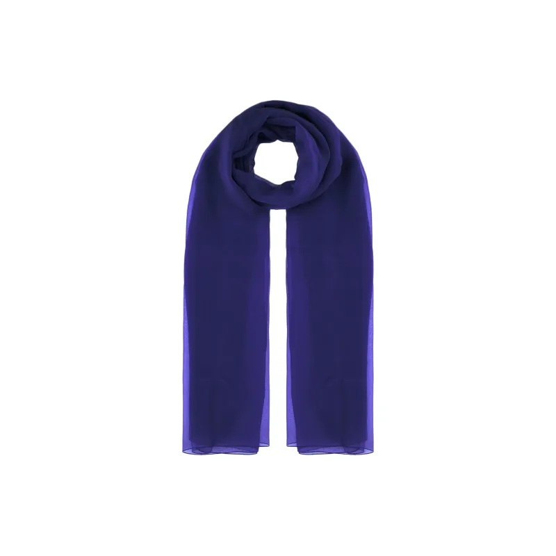 ALBERTA FERRETTI Mulberry Silk Scarves Unisex Purple-0
