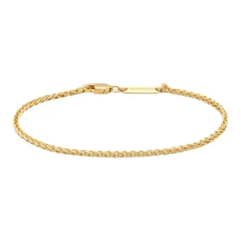 TOM WOOD 925 Sterling Silver 18K Gold Plated Bracelets Unisex Gold