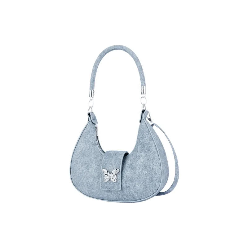 UNITE STAR PU Handbag, Shoulder Bag Women's Blue/Gray/Black-1