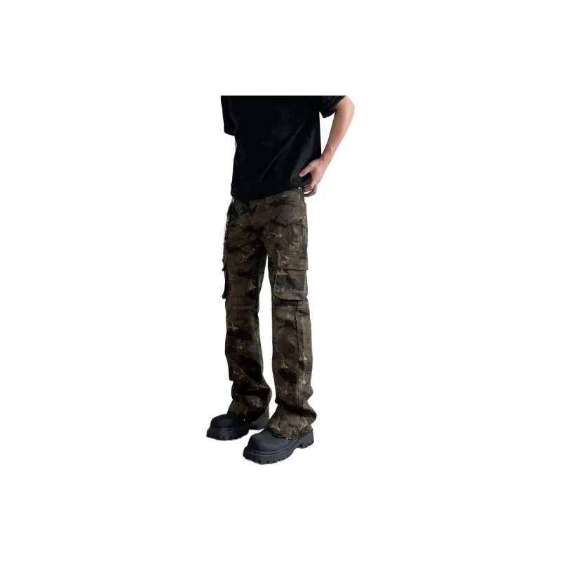Concubine Zhu Jeans Unisex Camouflage-0