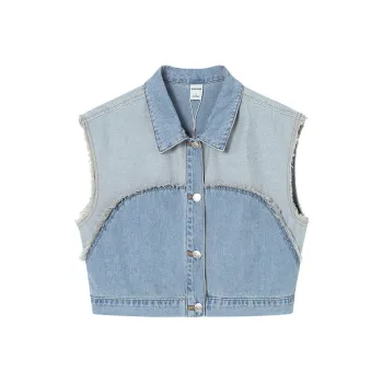 JESSYLINE Vests Women's Denim Blue