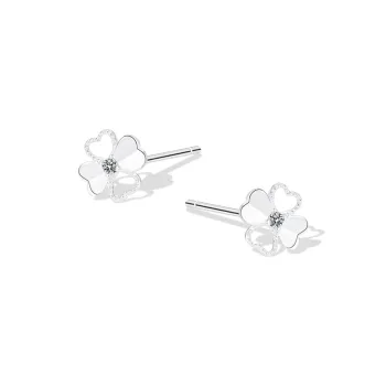 KUMET Sterling Silver Stud Earrings Women's