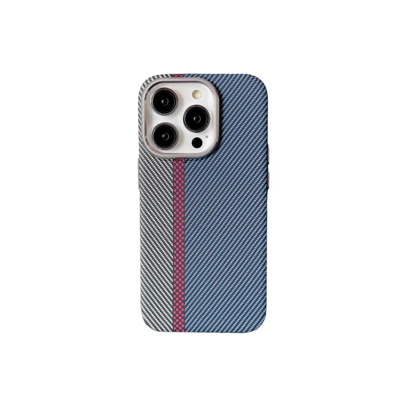 Record Star PC Material Magnetic Kevlar Texture Phone Cases Compatibility IPhone15pro Girlish Business Formal Style-7