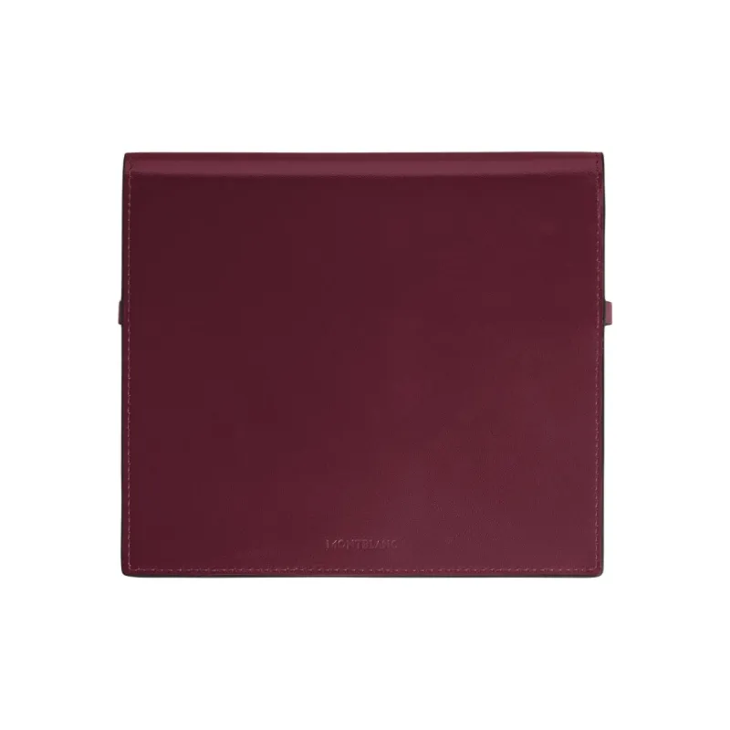 MONTBLANC Meisterstuck Full Grain Cow Leather Travel Storage Bag Unisex Bordeaux Red-1