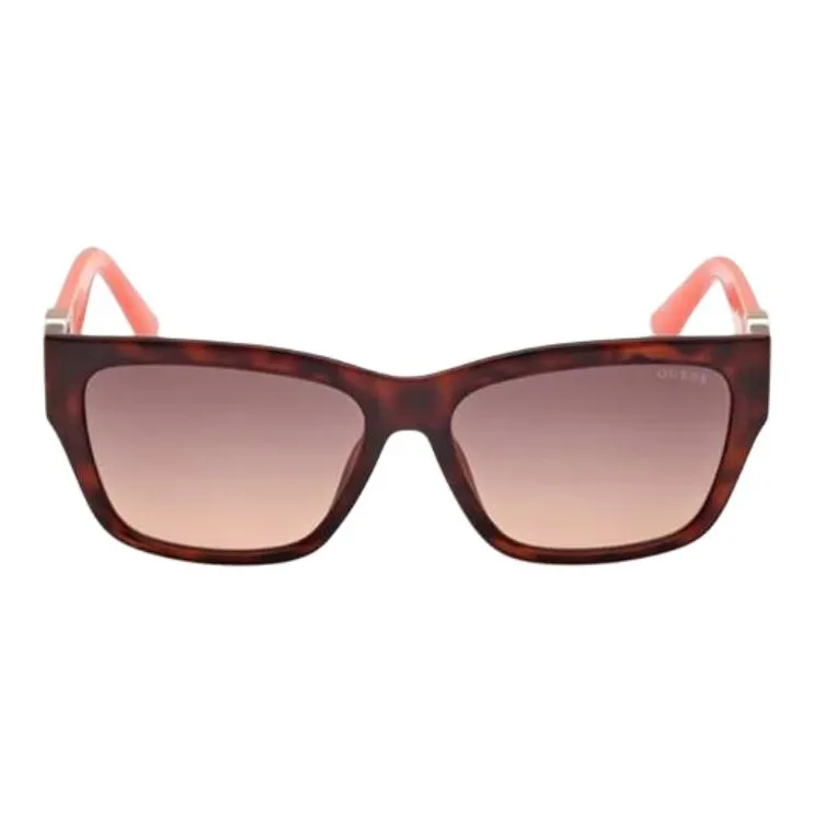 GUESS Injection Rectangular Sunglasses Women's Tortoiseshell-2