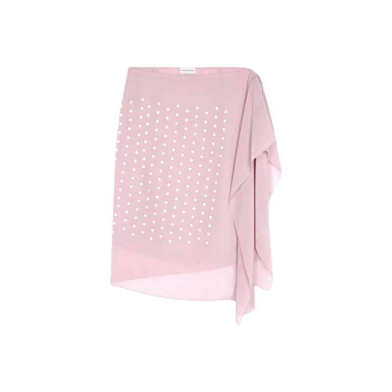 DRIES VAN NOTEN Casual Long Skirt Women's Light Pink-0