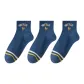 3 Blue Double Stripe