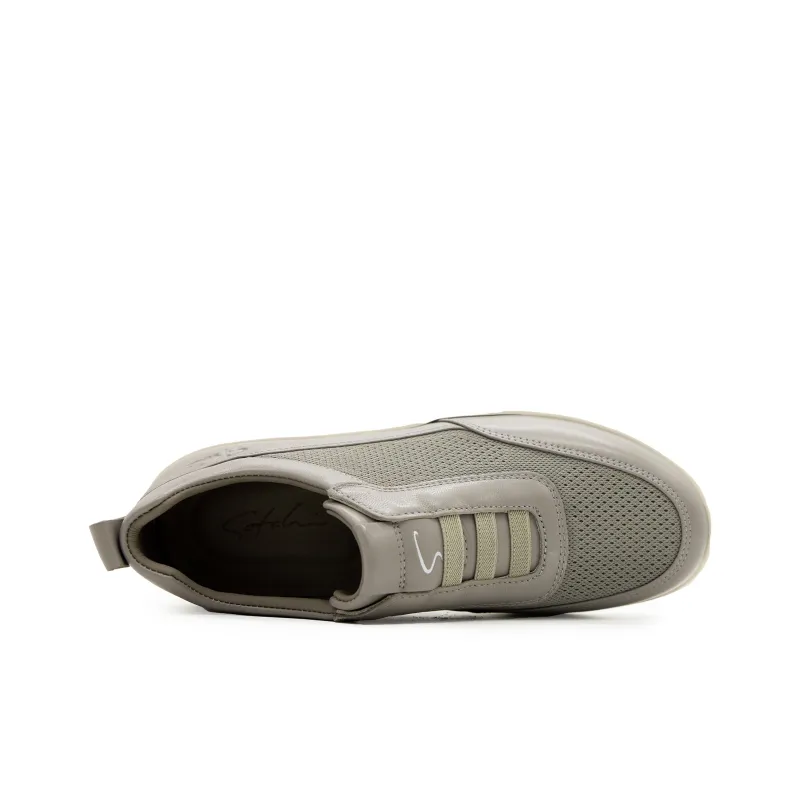 Satchi Slip Resistant, Abrasion Resistant, Breathable Low Top Casual Shoes, Slip on Men's Gray-4