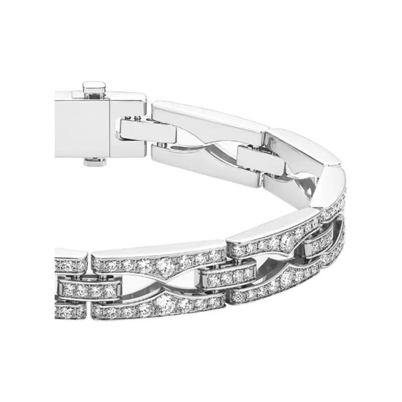 BVLGARI 18K White Gold Bangles Unisex Silver-2