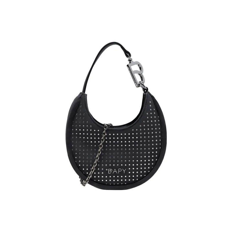 A BATHING APE Moon Rhinestone Cross Body Bag-0