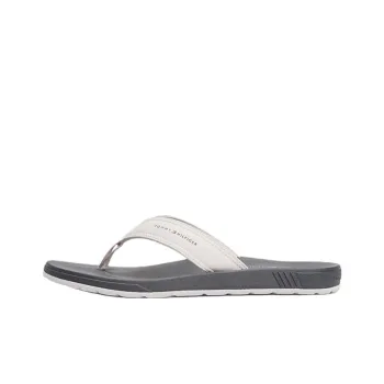 Tommy Hilfiger EVA Abrasion Resistant Flip Flops Men's Gray