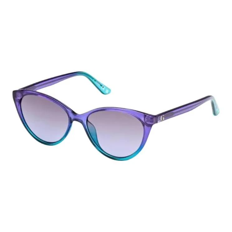 GUESS Injection Cat Eye Sunglasses Women's Purple-0