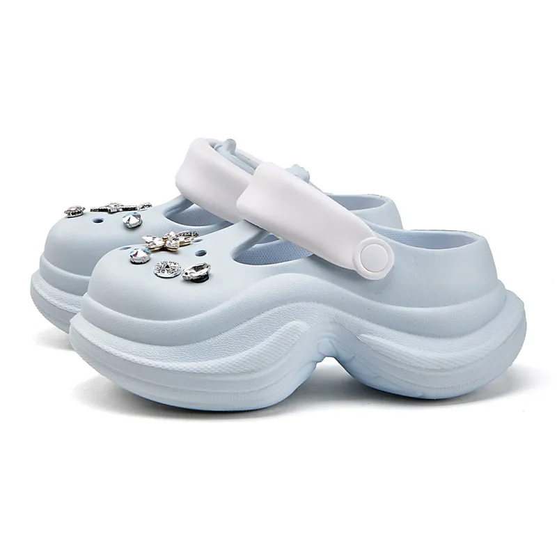 La Chapelle Closed Toe Mesh Slippers-11