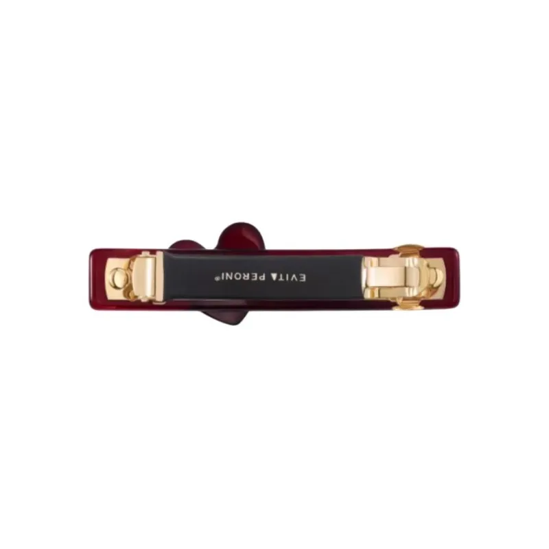 EVITA PERONI Acetate Plate Hair Clips Women's Gemstone Red-2